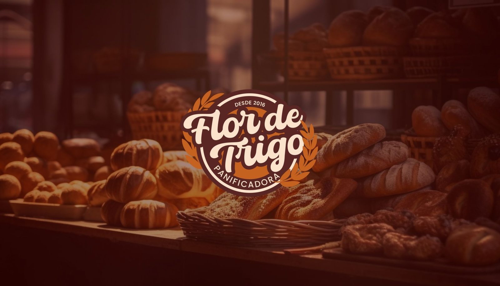 Aplicações da identidade visual da Panificadora Flor de Trigo